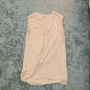 Pastel Pink Chiffon Drape Dress